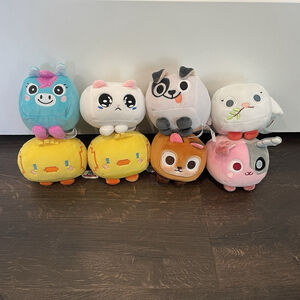 Lot of 8 Pet Simulator X Plush NO CODES 4 in Cat, Dog, Chick, Unicorn, Squirrel
